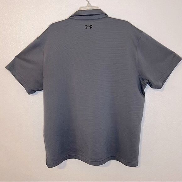 Under Armour Gray Short Sleeve Polo Size: 2XL - Picture 2 of 6